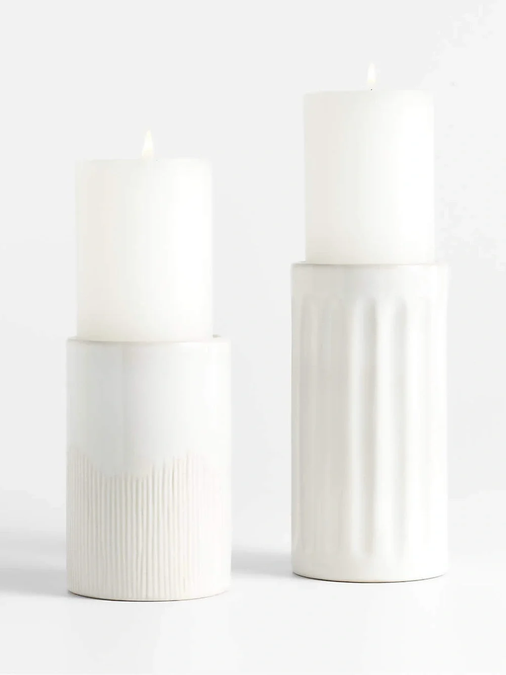 Crate&Barrel Candle Holders - Set of 2